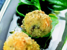 Croquettes originales aux escargots et chèvre