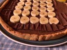 Tarte au chocolat noir et banane au thermomix