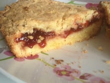 Gâteau breton aux framboises