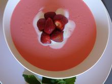 Soupe de fraise maison