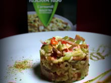 Risotto euskal au jambon kintoa, poivron et Ossau-Iraty