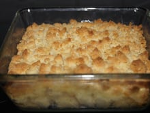 Crumble banane marsala amande