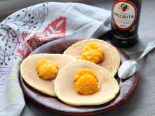 Pancakes aux clémentines de Corse flambées au rhum