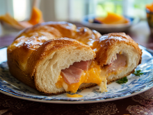 Brioche salée jambon-fromage