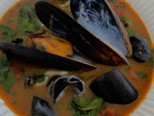Soupe de moules en feuilleté