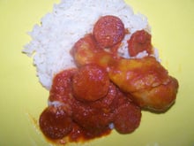 Poulet au chorizo et tomates