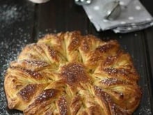 Brioche à la cannelle flocon de neige