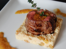 Agneau du connemara à la compotée épicée de fruits secs et huile d'argan ou un couscous revisité