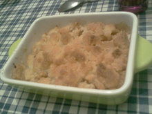 Crumble pomme sans amande