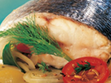 Daurade royale au four et petits légumes