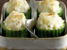 Concombre de France farci à la brandade