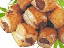 Mini roulés aux saucisses