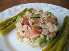 Tartare de légumes au thon