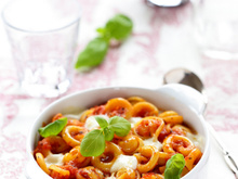 Cappelletti Garofalo gratinés à la tomate et à la mozzarella
