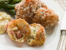 Croquettes au jambon et fromage