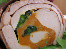 Roulade de dinde printanière