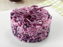 Purple risotto