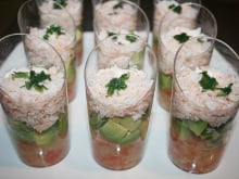 Verrines à l'antillaise