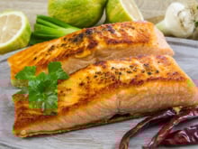 Pavé de saumon au four