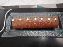 Biscuit roulé au praliné et pralin ganache au chocolat