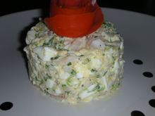 Timbale de poisson mimosa