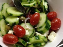 Salade grecque gourmande