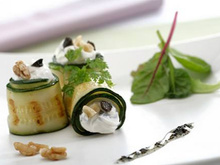 Roulades de courgettes au Philadelphia