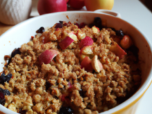 Crumble fruits d'automne