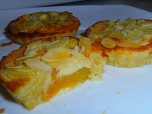 Fondant aux amandes et cœur d'abricot