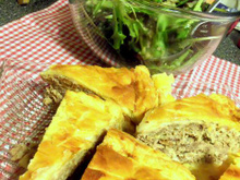 Tourte de la Vallée de Munster au Boursin ail et fines herbes