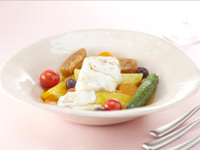 Cabillaud Skrei de Norvège aux épices douces et tajine de légumes d'été