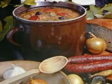 La soupe de Noël  ou  soupe à la choucroute.