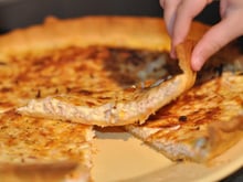 Quiche express allégée au poulet