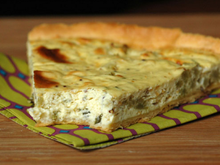 Quiche à la ricotta et au chou romanesco
