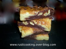 Brownies aux deux chocolats