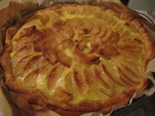 Tarte aux pommes fait à la main