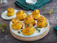 Millefeuilles de pommes de terre croustillantes au parmesan