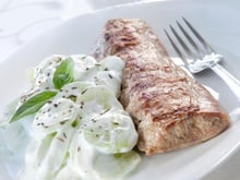 Filet mignon de veau gratiné au chaource