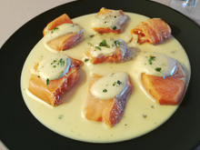 Filets de saumon, crème à l'aneth