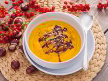 Soupe de potiron aux châtaignes