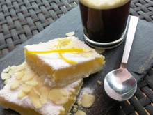 Carrés au citron au beurre salé