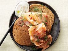 Pancakes salés à la patate douce