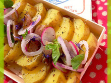 Hareng, pomme à l'huile