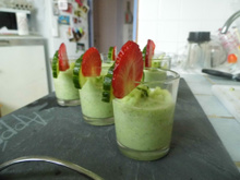 Gaspacho concombre et fenouil