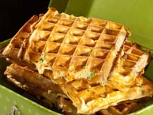 Gaufres de légumes au Comté
