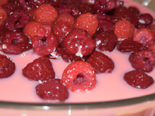 Renversé aux framboises