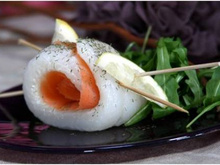 Roulés de saumon vapeur