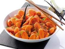 Wok de carotte primeur à la vanille