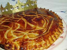 Galette des rois aux poires et chocolat