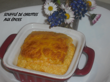 Soufflé de carottes aux épices